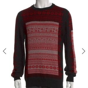 Dior Homme Christmas Fair Isle Wool-Cashmere Sweater — Size S
MSRP: $1,850